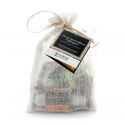 4 Ayurvedic mini-soaps in an organic linen pouch