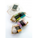 4 Ayurvedic mini-soaps in an organic linen pouch