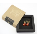 Earrings "Grapes", Carnelian