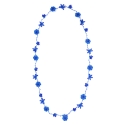 Long Necklace "Crystal" Indigo electric