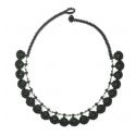 Collier "Eda" Noir carbone