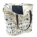 Shopping bag "SHADE" printed indigo