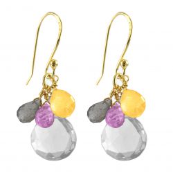 Boucles d'oreilles "Grapes", Pierre de Lune