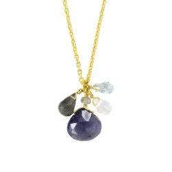 Pendant "Grapes", Iolite