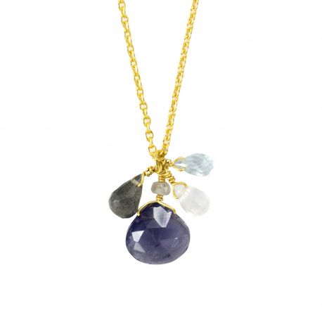 Pendant "Grapes", Iolite