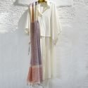 Silk stole "Azmar" Orange red