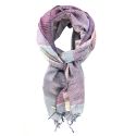 Silk stole "Azmar" Blue purple