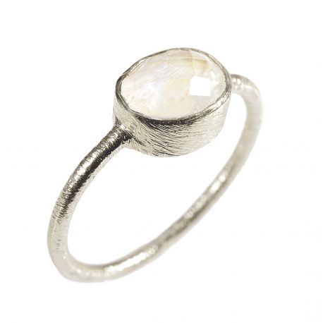 Ring "Drop" Moonstone 925 Silver