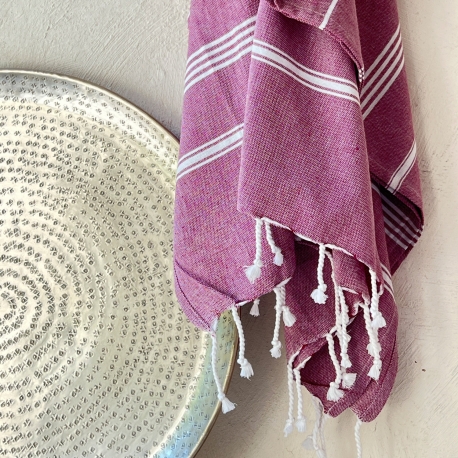 Fouta en coton biologique, Bordeaux