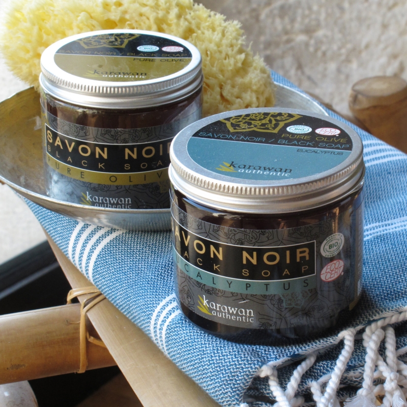 Savon Noir hammam - à l'huile essentielle d'Eucalyptus - certifié Bio