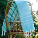 Fouta en coton biologique, Menthe