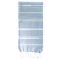 Fouta en coton biologique, Blanc et Nuage