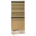 Fouta en coton biologique, Cendre