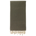 Fouta en coton biologique, Cendre