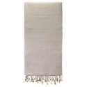 Fouta en coton biologique, Blanc pur