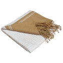 Fouta en coton biologique, Blanc pur