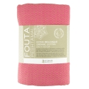 Fouta en coton biologique, Rose Indien