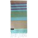 Fouta en coton biologique, Aqua