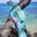 Fouta en coton biologique, Aqua