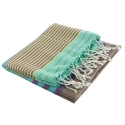 Fouta en coton biologique, Aqua