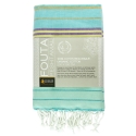 Fouta en coton biologique, Aqua