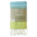 Fouta en coton biologique, Sunny lime