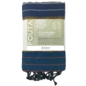 Fouta en coton biologique, Aquamarine