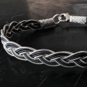 Bracelet homme et femme en argent 925, fait main - 18cm