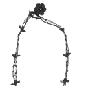 Collier "Medalyon" Noir carbone