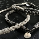 Bracelet tresse - Argent - fait main - homme&femme 