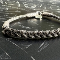 Chaine tresse - Argent - fait main - homme&femme 