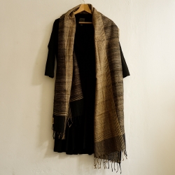 Natural Silk stole Eri "Assam" Small