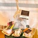 4 Ayurvedic mini-soaps in an organic linen pouch