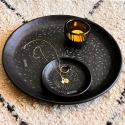 "Midnight" Black oxidised and engraved tray