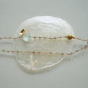 Necklace "Ani" Labradorite & Aqua Chalcedony