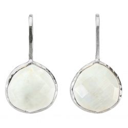 Earrings silver "Drop" Aqua Chalcedony