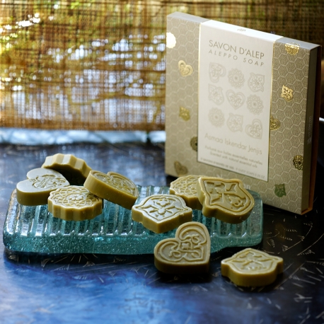 9 Allepo soaps for guest, perfumed Mix