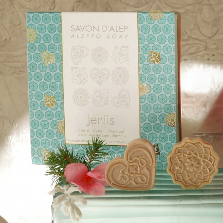 9 Allepo soaps for guest, perfumed Jenjis