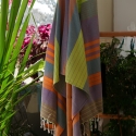 Fouta en coton biologique coloris ARABESK. Tissage à plat